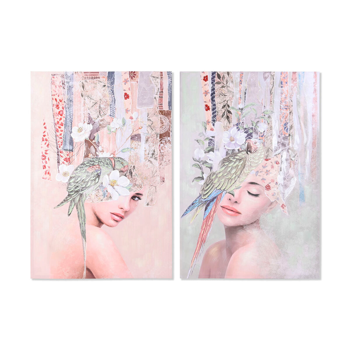 Canvas DKD Home Decor Fir Canvas 80 x 3 x 120 cm-0