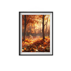 Golden Forest Autumn Nature Wall Art